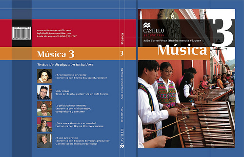 Portada de Música 3 de la editorial Macmillan de Rudy Girón