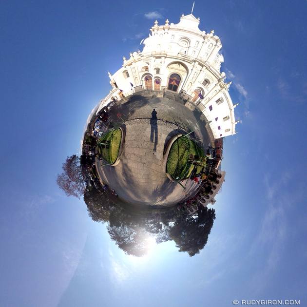 Rudy Giron: Tiny Planets &emdash; Tiny Planet of Parque Central in Antigua Guatemala