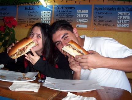 Shucos en La Antigua Guatemala