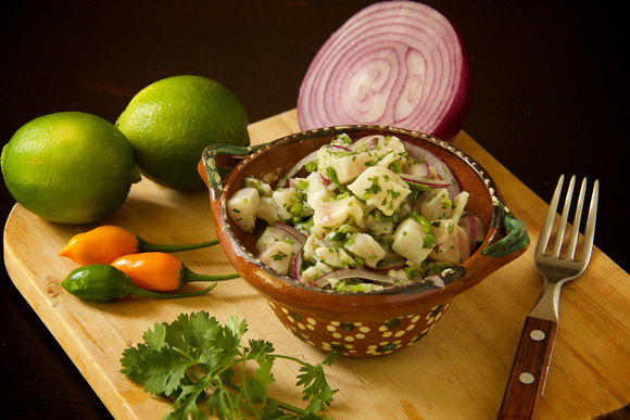 Food Photography: Ceviche Peruano