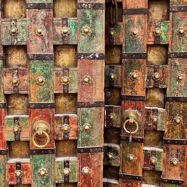 Beautiful colors and textures can be found in doors in and around Antigua Guatemala