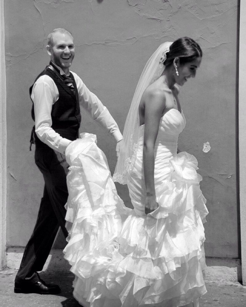 Brides and grooms are a common sight on the streets of La Antigua Guatemala during the dry season