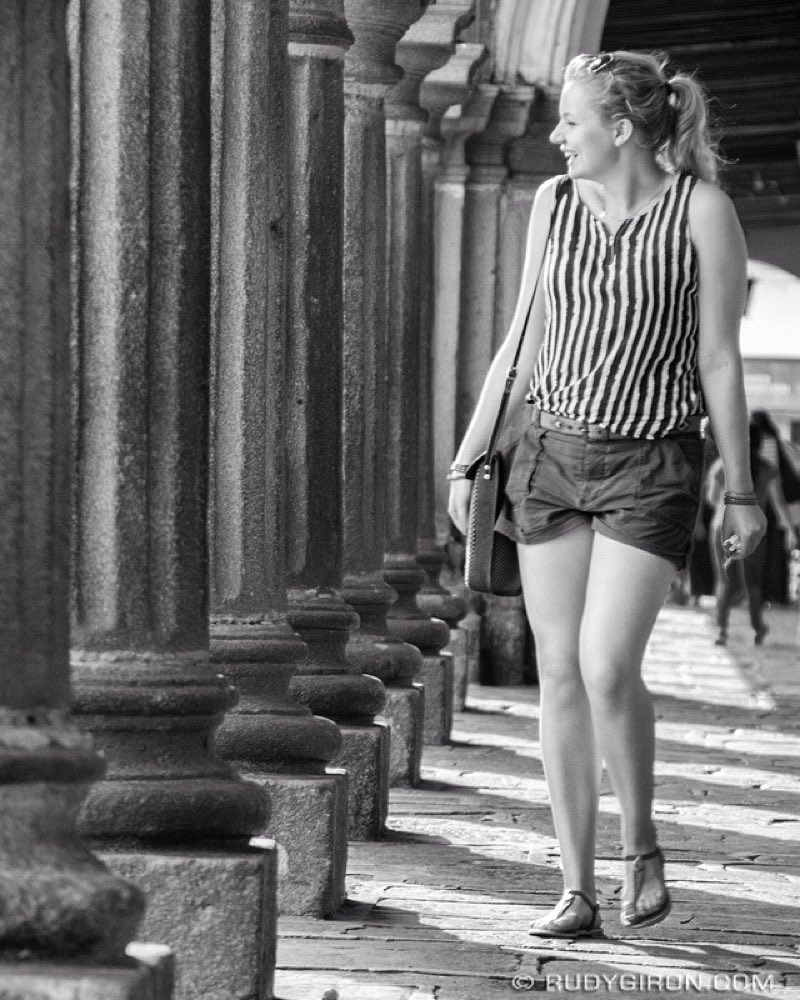 Street Photography — Lines and repetition are part the street fashion seen on the streets of Antigua Guatemala