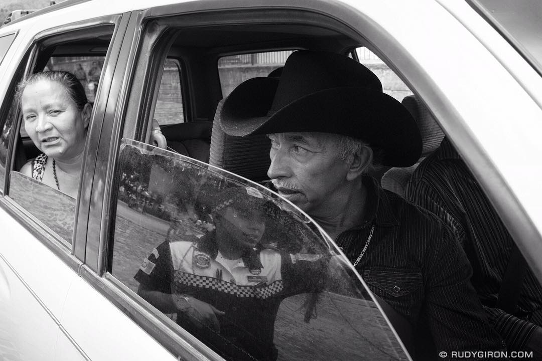 Street Photography — Three Framed Portraits in One Frame, Antigua Guatemala