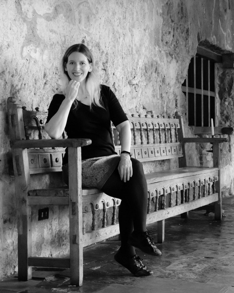 Portrait of Stefanie in Casa Santo Domingo, Antigua Guatemala BY RUDY GIRON