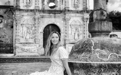 Portrait of Vanessa Pilon by the Ruins of Santa Isabel in Antigua Guatemala